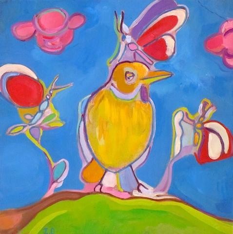 l oiseau et le papillon